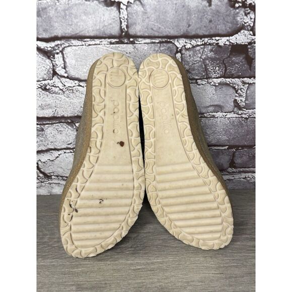 Papillio Birkenstock Metallic Silver Shimmer Cork Wedge Slide Sandals Women 40EU - Picture 11 of 16